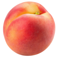 A peach isolate on transparent background. png