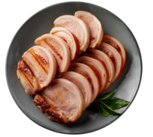 Grilled becons isolate on transparent background. png