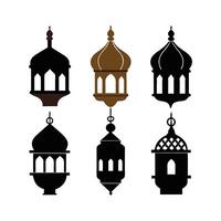 Ramadan Kareem theme stylish design background Islamic Lantern collection set illustration vector