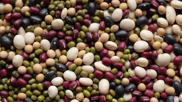 Top view of beans background video