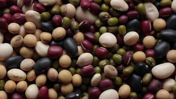 Top view of beans background video