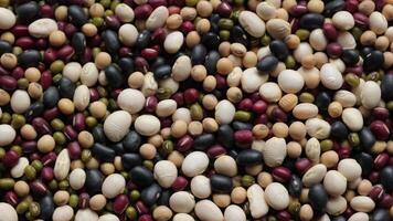 Top view of beans background video