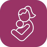 Mother and Child Icon Design vector