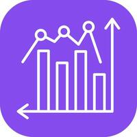 Bar Graph Icon Design vector