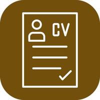 CV Icon Design vector