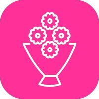Flower Bouquet Icon Design vector