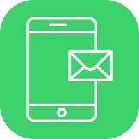 Mobile E-mail Icon Design vector