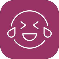 Face with Tears of Joy Icon Design vector