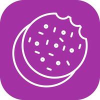 Baking Cookies Icon Design vector