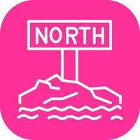 Northpole Icon Design vector