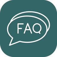 FAQ Section Icon Design vector