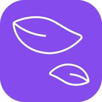 Leaf Fluttering in Wind Icon Design vector