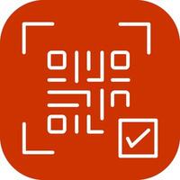 QR Code Link Icon Design vector