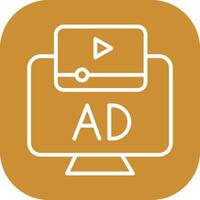 Ad Icon Design vector