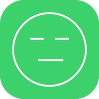 Neutral Face Icon Design vector