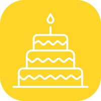Cake Topper Icon Design vector