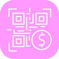 QR Code Payment Icon Design vector