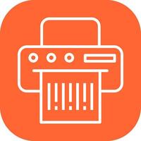 Barcode Printing Icon Design vector