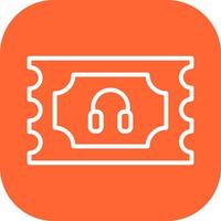 Support Ticket Icon Design vector
