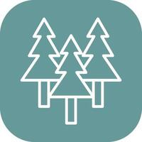 Evergreen Tree Icon Design vector