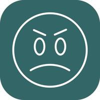 Angry Face Icon Design vector