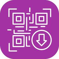 QR Code Download Icon Design vector