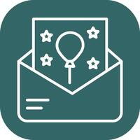 Party Invitation Icon Design vector