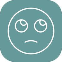 Face with Rolling Eyes Icon Design vector