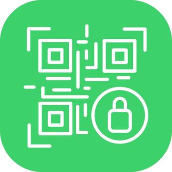 qr código cifrado icono diseño vector