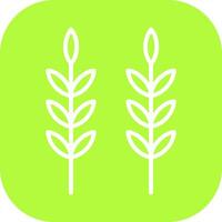 Sheaf of Rice Icon Design vector