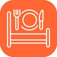 Breakfast in Bed Icon Design vector