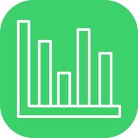 Bar Chart Icon Design vector