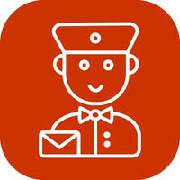 Mail Carrier Icon Design vector