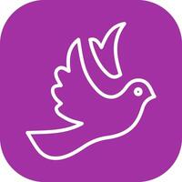 Dove of Peace Icon Design vector