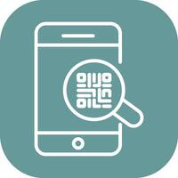 QR Code Authentication Icon Design vector