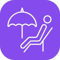 Relaxing Day Icon Design vector