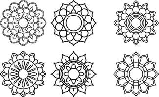 Abstract Mandala with Complex Geometric Shapes vector