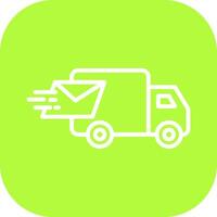 Mail Truck Icon Design vector