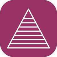 Pyramid Graph Icon Design vector
