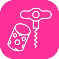 Wine Cork Icon Design vector