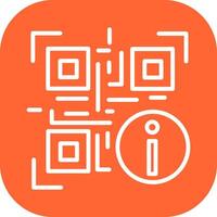 QR Code Information Icon Design vector