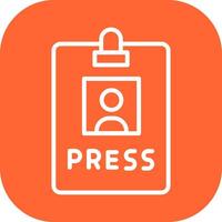Press Pass Icon Design vector