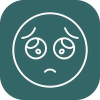 Pleading Face Icon Design vector