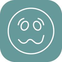 Woozy Face Icon Design vector