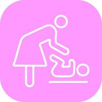 Changing Table Icon Design vector