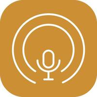 News Podcast Icon Design vector