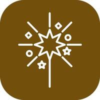Sparklers Icon Design vector