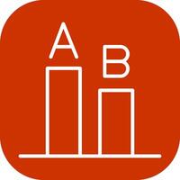 AB Testing Icon Design vector