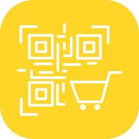 QR Code Shopping Icon Design vector