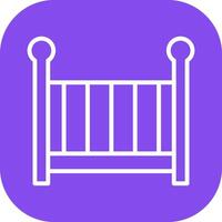 Nursery Cots Icon Design vector